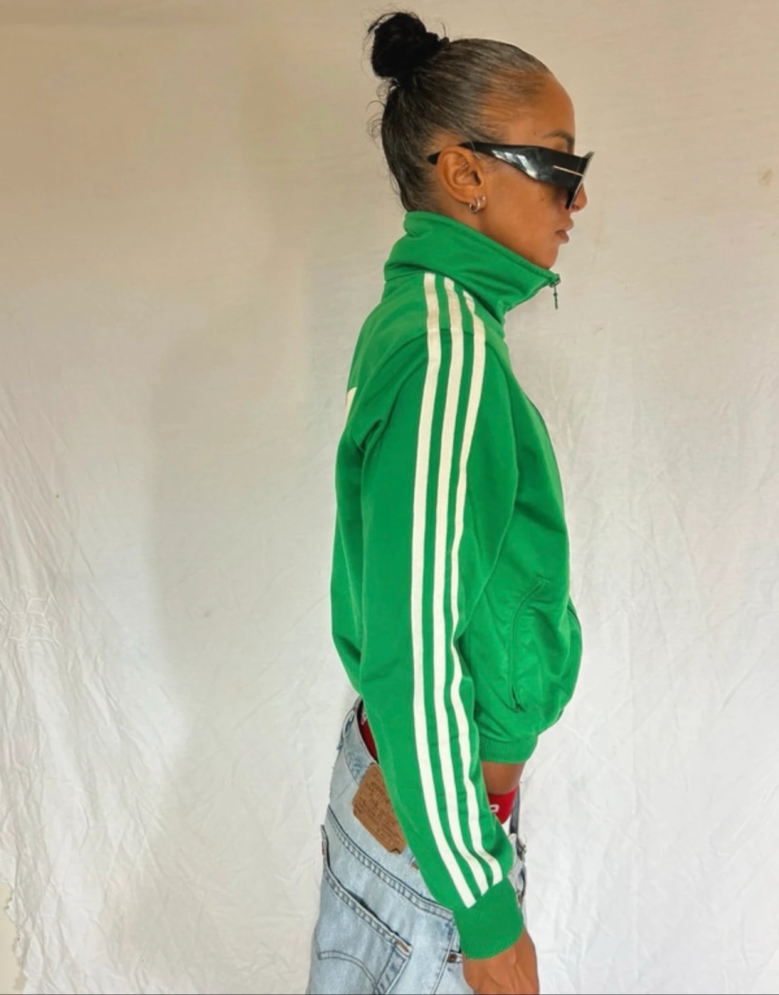 Chaqueta / chaleco - adidas / bordado - cuello alto / top - vintage - Y2K - oversize – photo 11